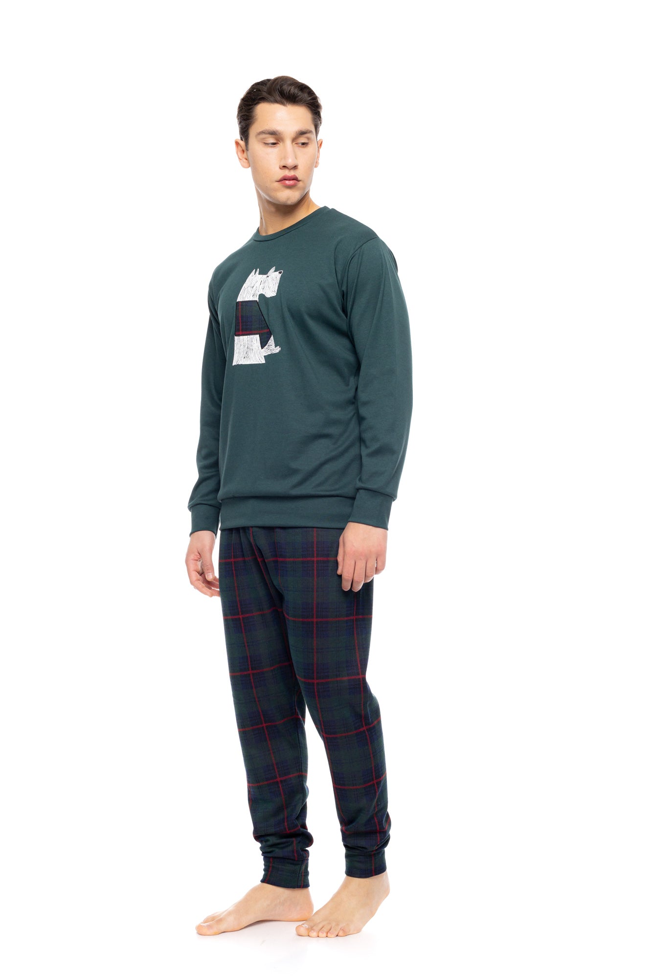Ulisse - Pyjama Jacquard Pine Green Plaid