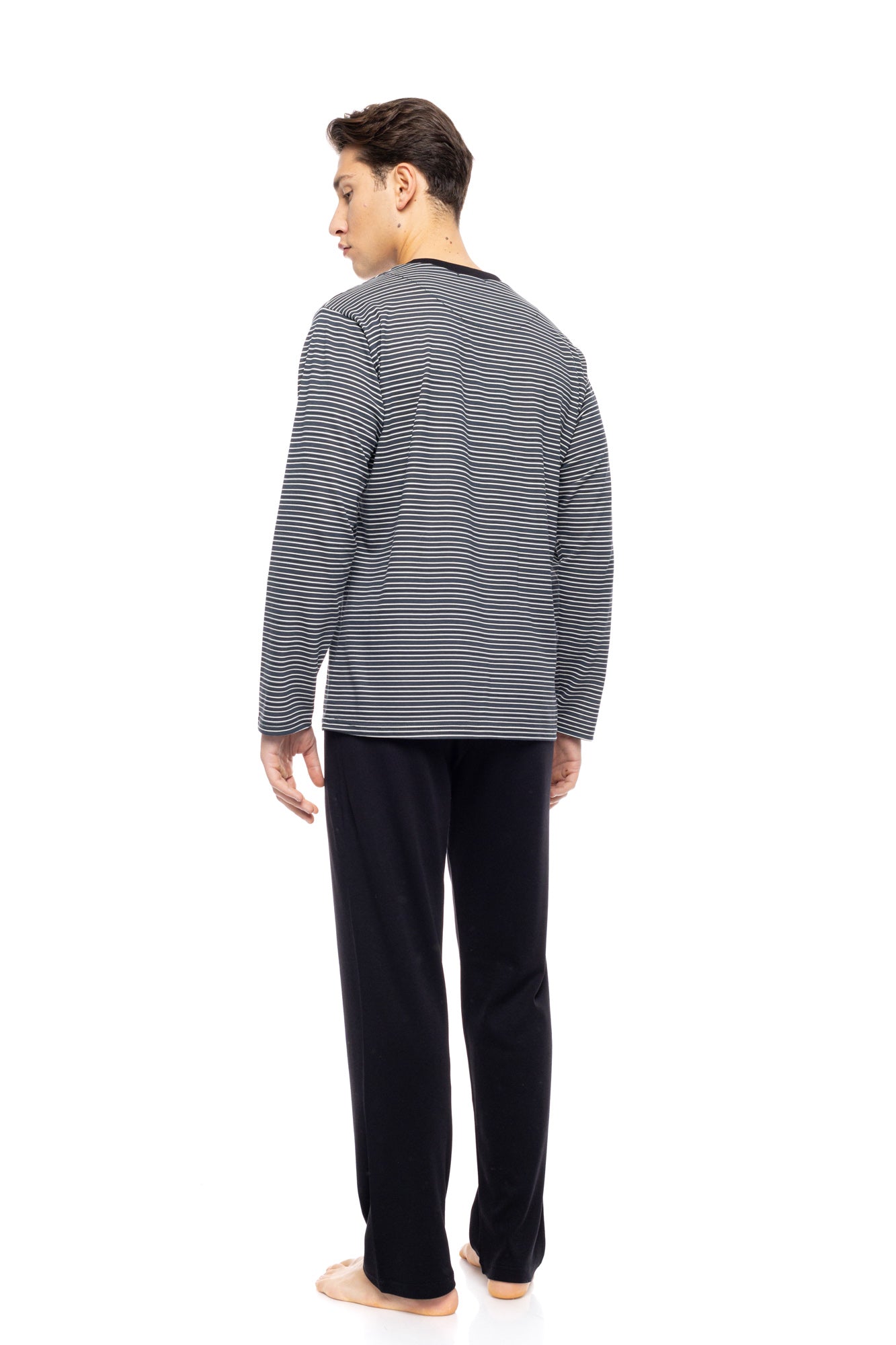 Ulisse - Pyjama Stone Grey Stripes