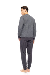 Ulisse - Pyjama Stone Grey Stripes