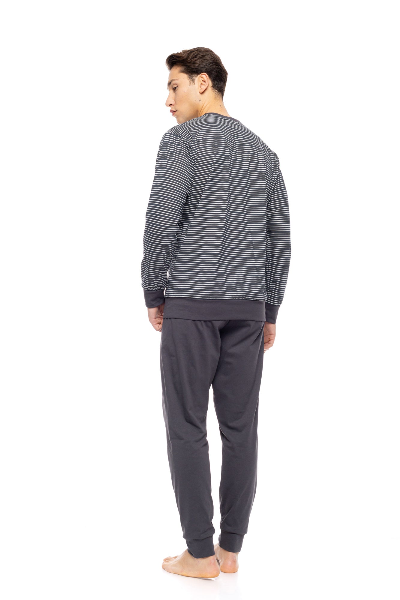 Ulisse - Pyjama Stone Grey Stripes
