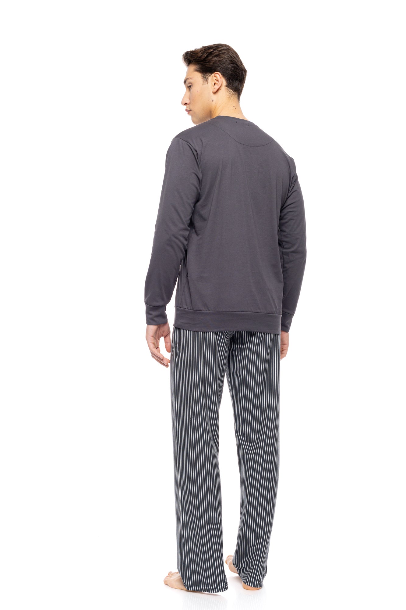 Ulisse - Pyjama Stone Grey Stripes