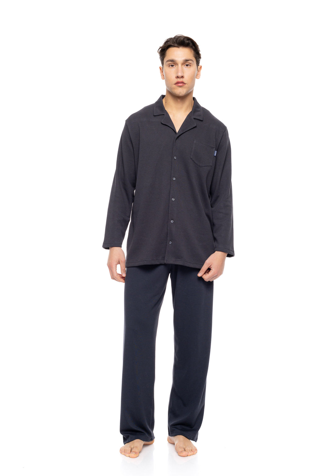 Ulisse - Pyjama Buttoned Jaquard Soft Stretch