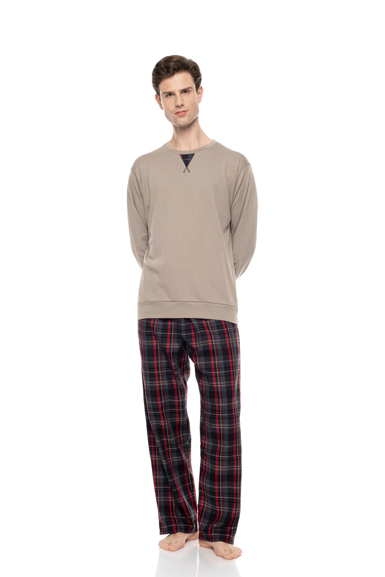 Ulisse - Pyjama Oxford Grey Plaid