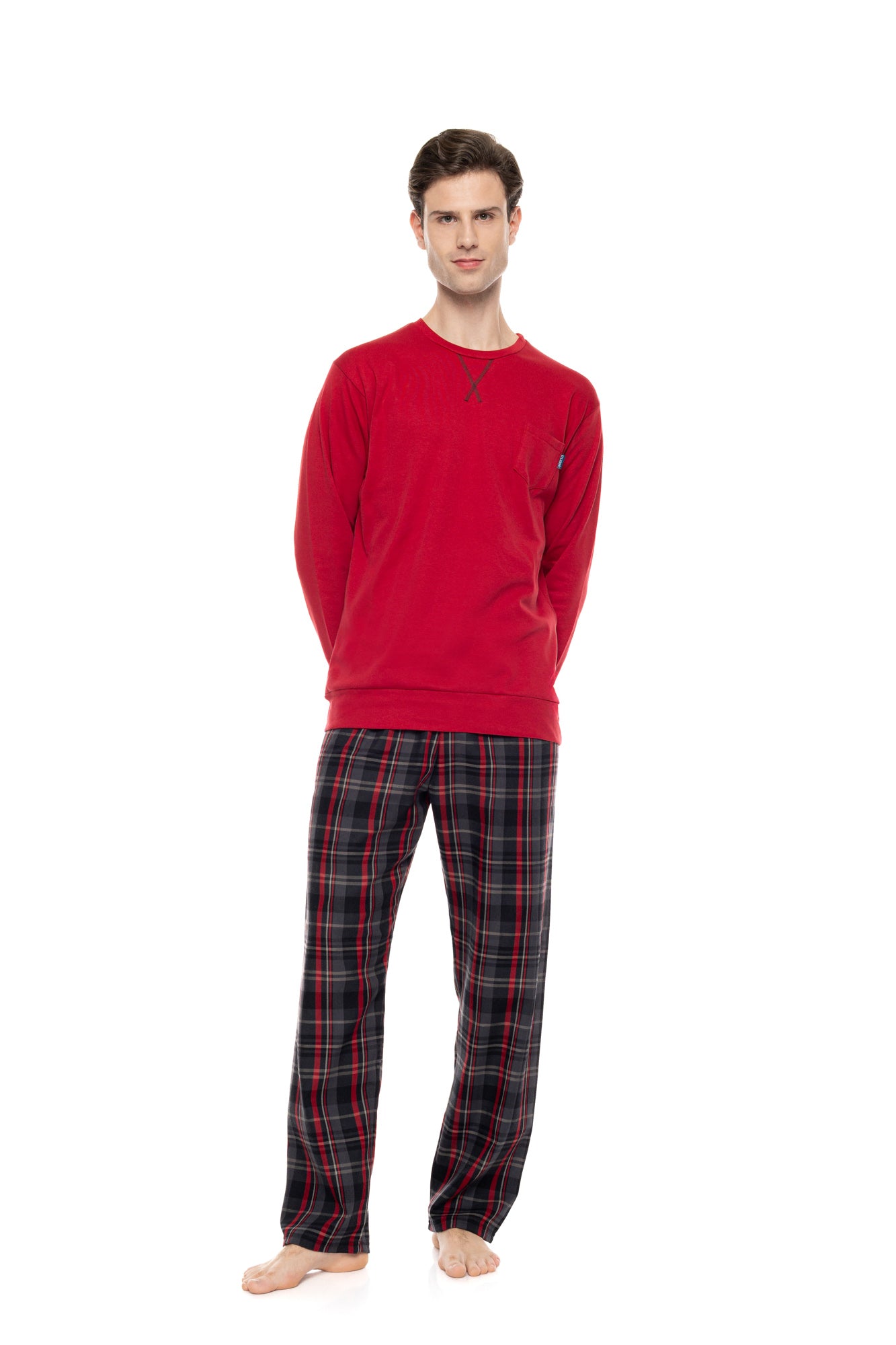 Ulisse - Pyjama Oxford Grey Plaid
