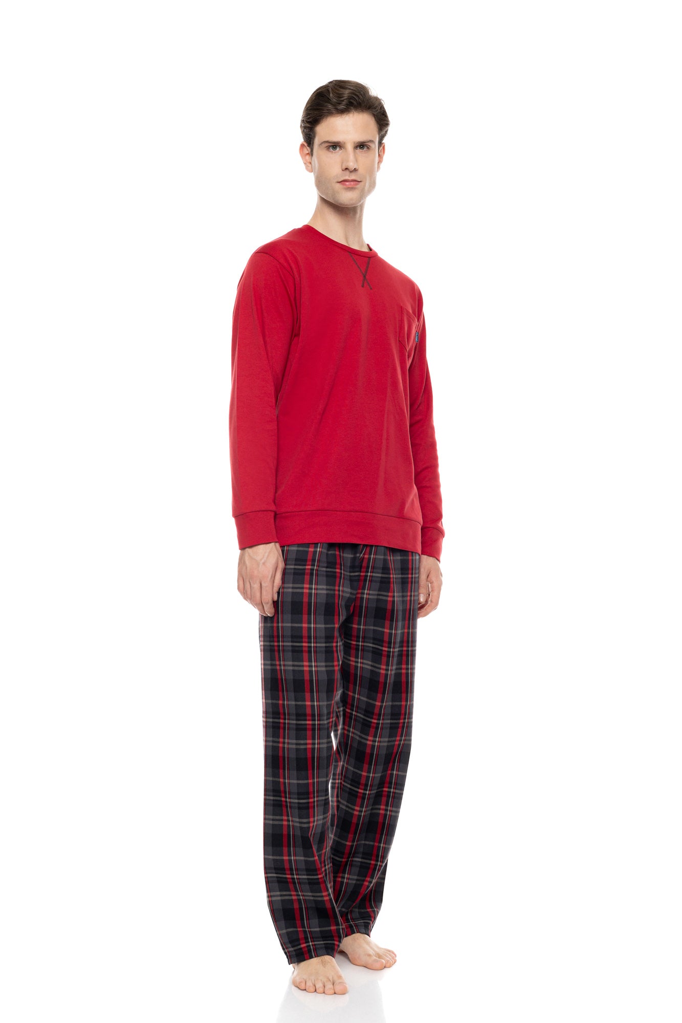 Ulisse - Pyjama Oxford Grey Plaid