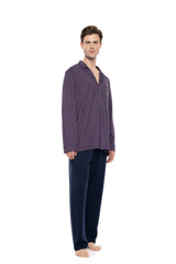 Ulisse - Pyjama Buttoned Geo Bordo