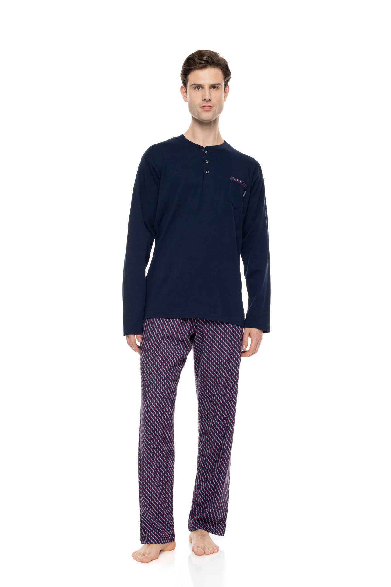 Ulisse - Pyjama Geo Bordo