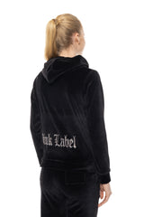 Pink Label - Velvet Tracsuit Set Pink Label Logo