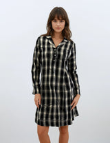 Pink Label - Nightdress Black Plaid