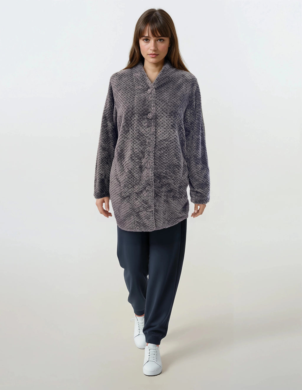 Pink Label - Robe Fleece Waffle