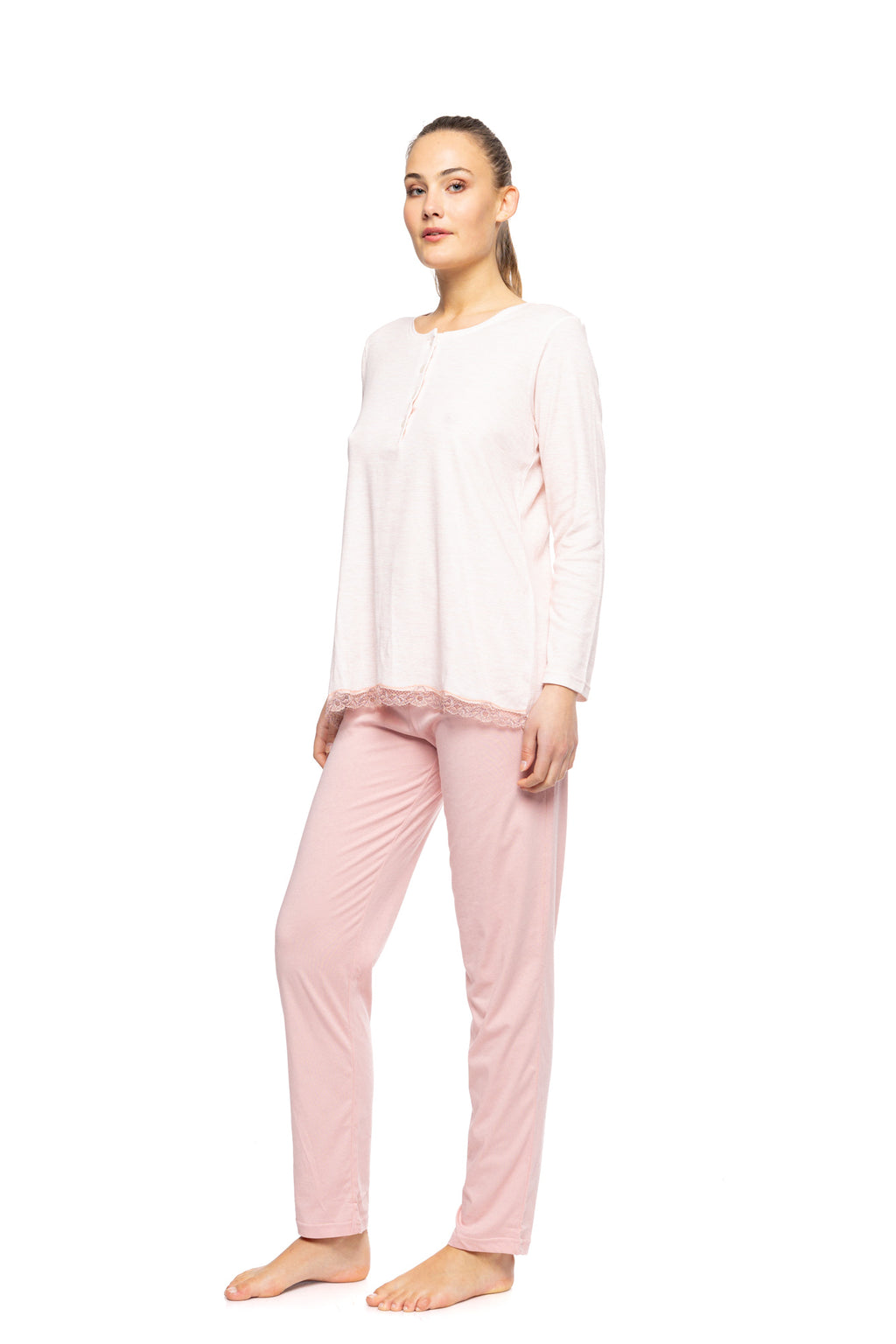 Pink Label - Pyjama Melange Solid