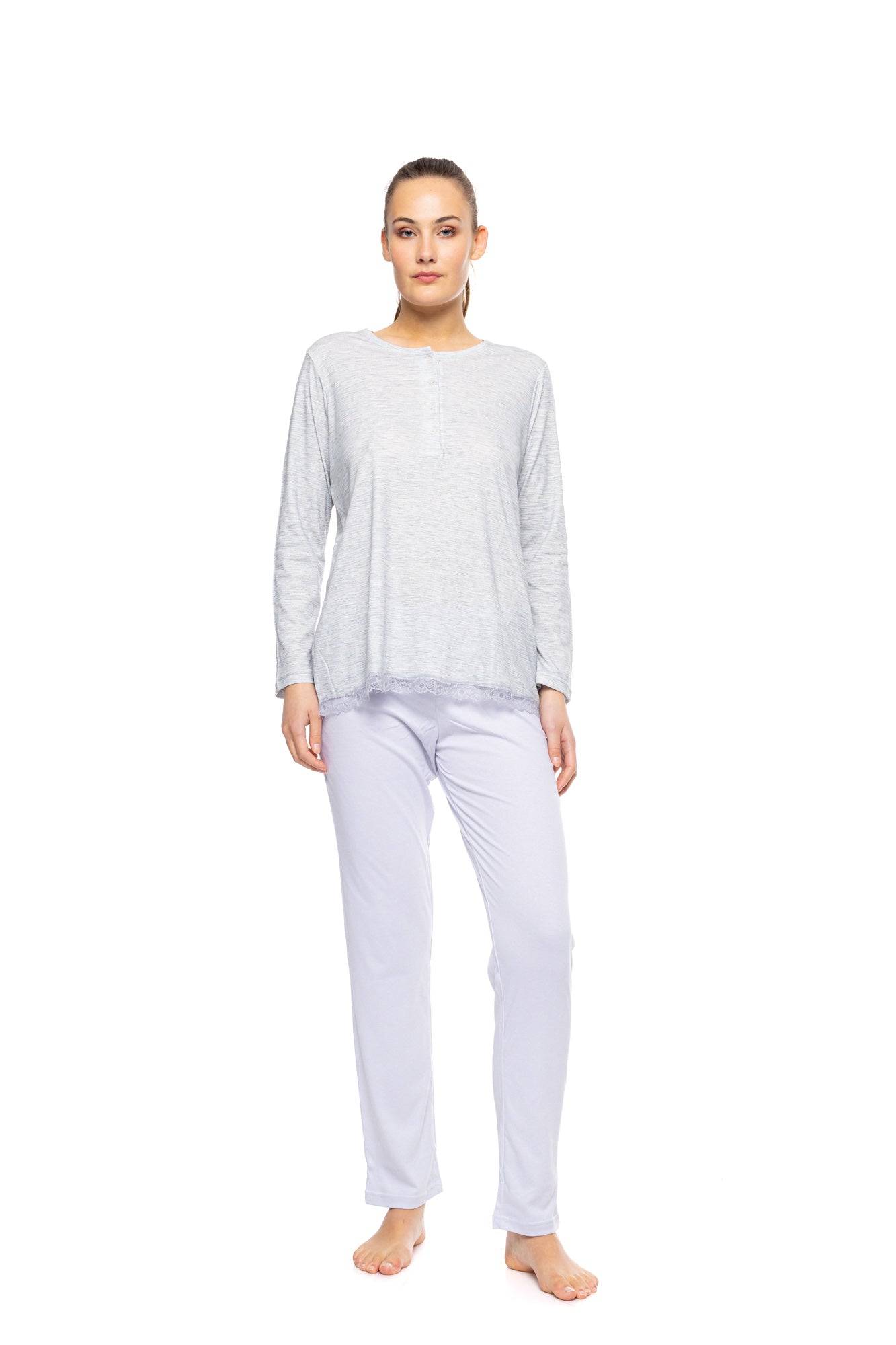 Pink Label - Pyjama Melange Solid