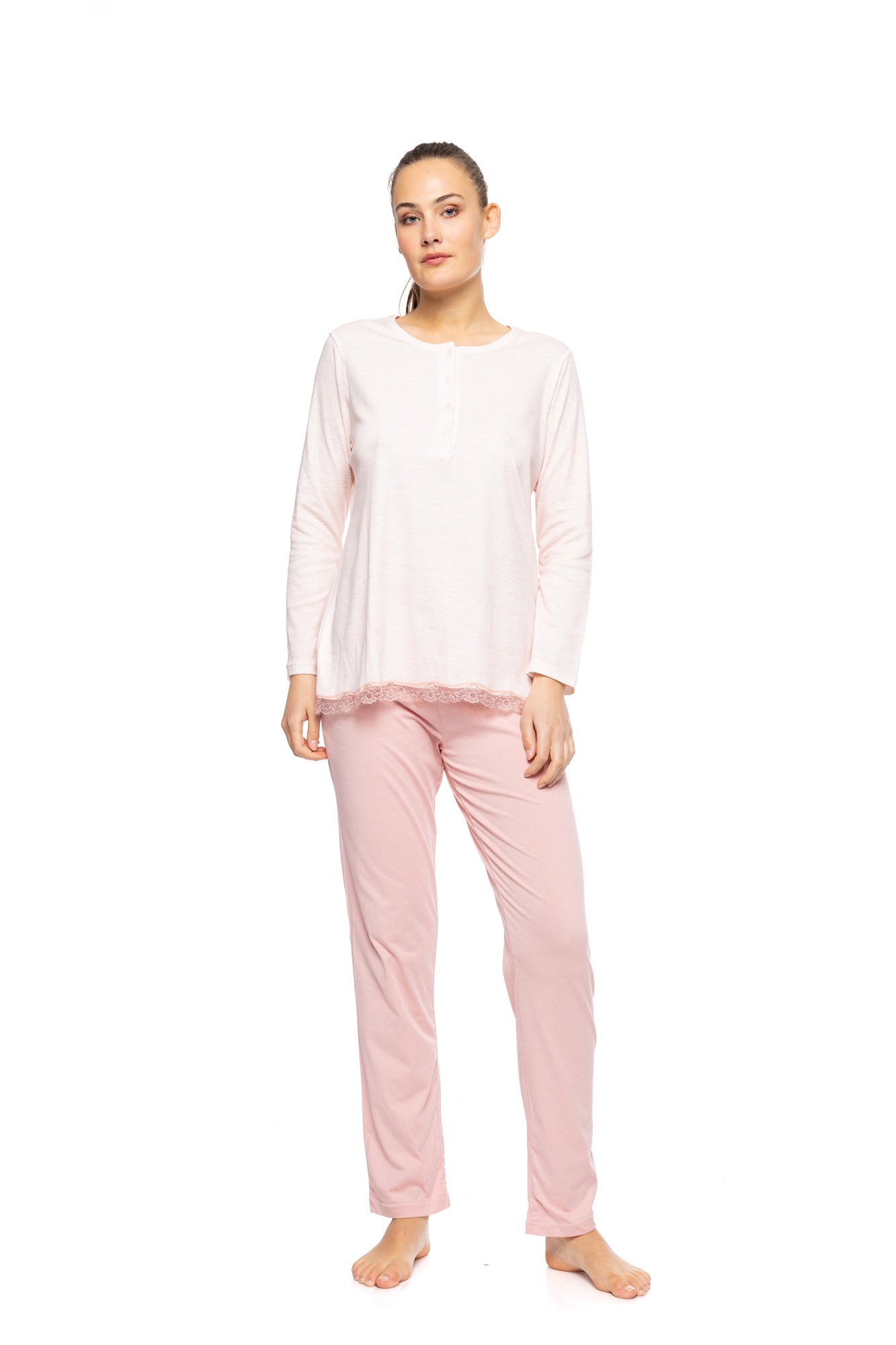 Pink Label - Pyjama Melange Solid