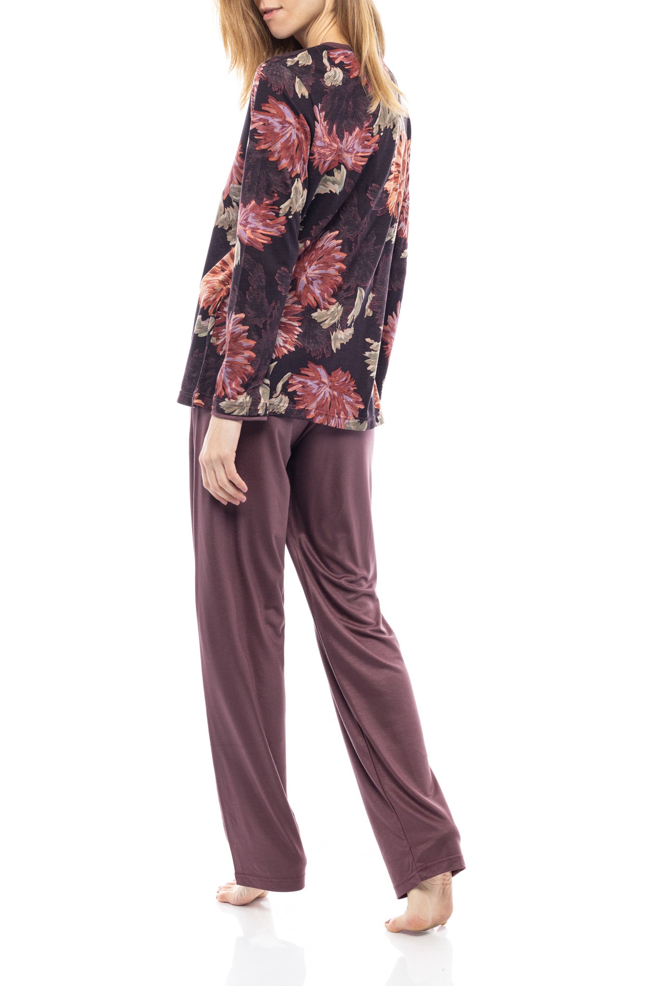 Pink Label - Pyjama Purple Flowers