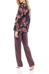 Pink Label - Pyjama Purple Flowers