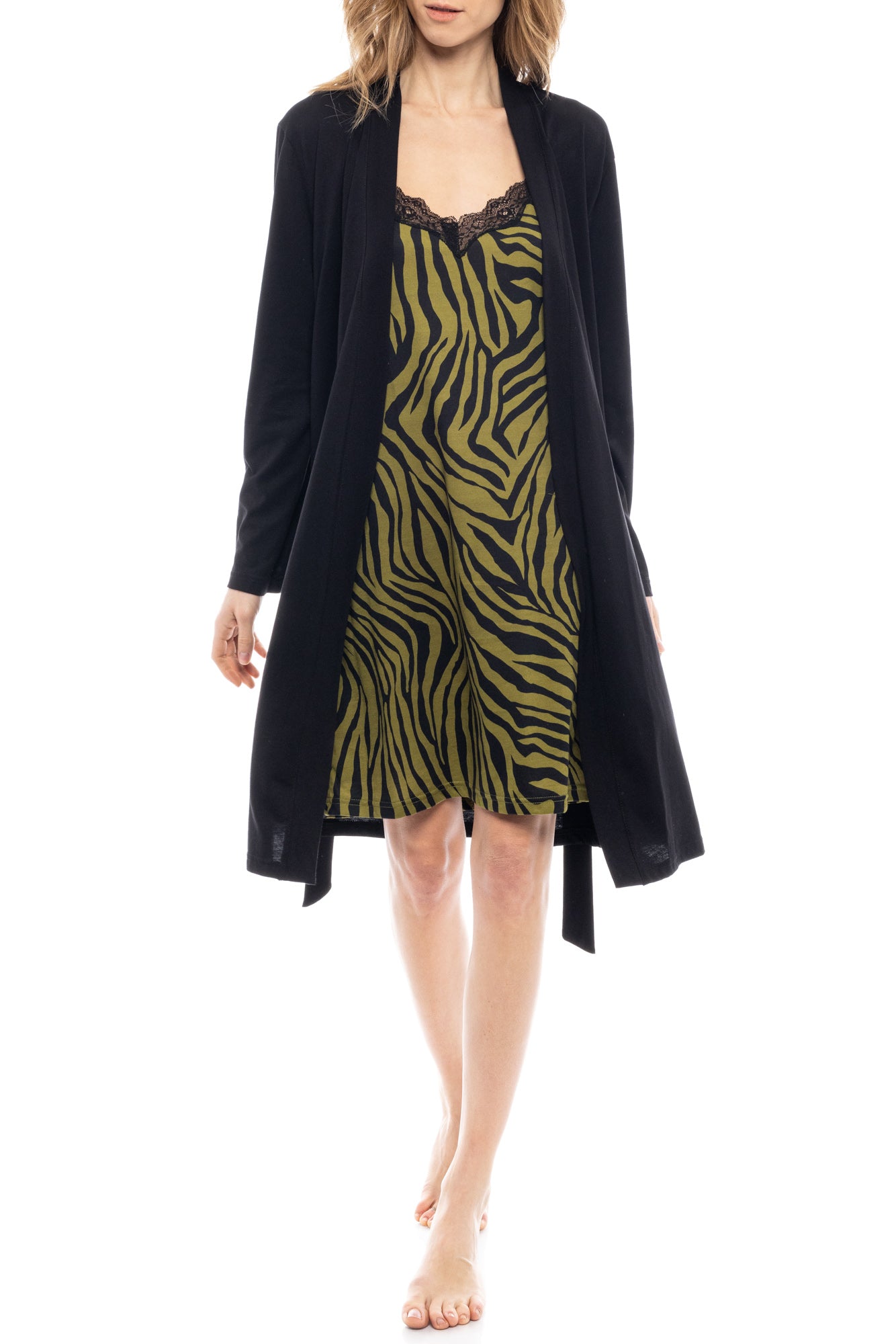 Pink Label - Nigthgown 2Pcs Set Zebra