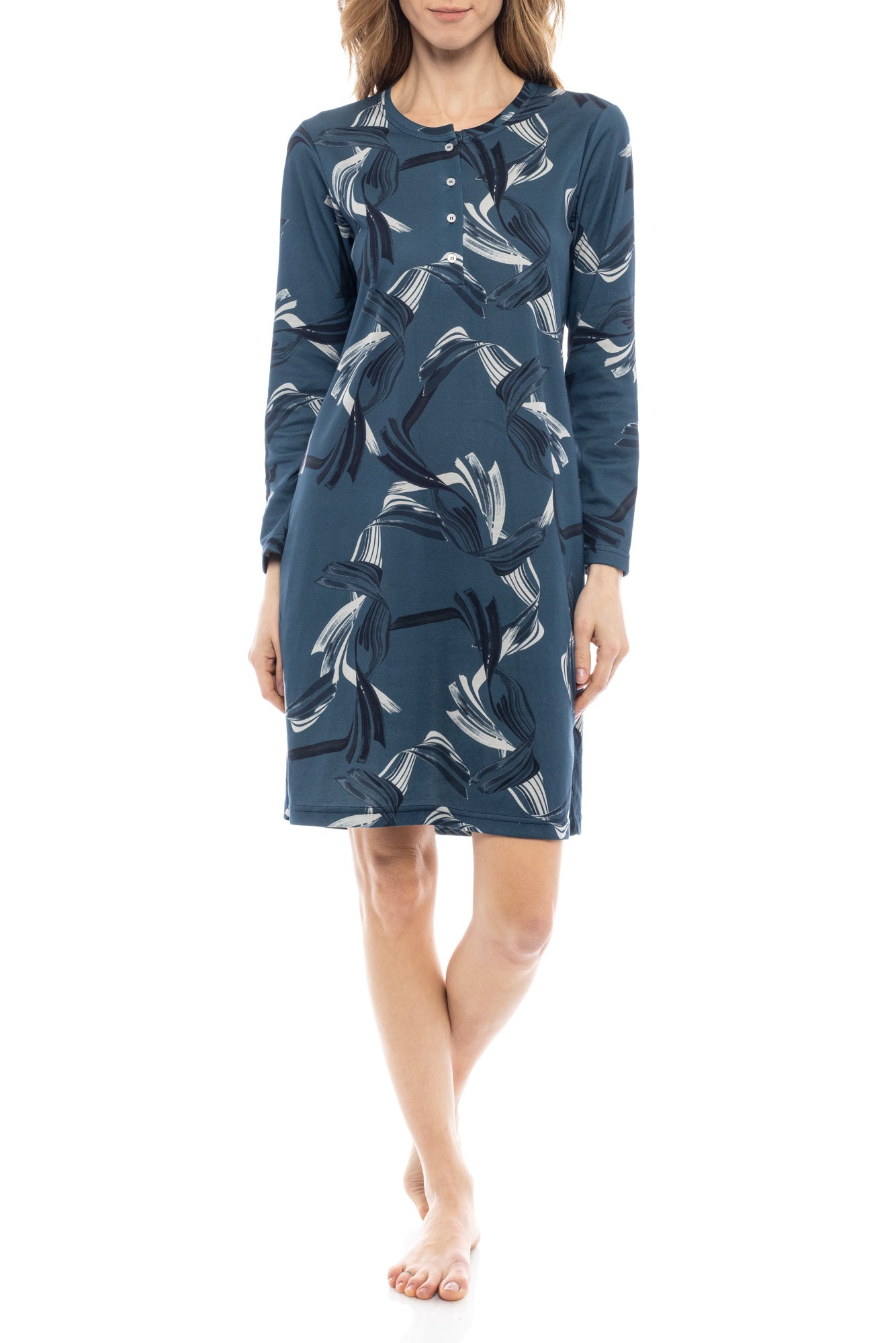 Pink Label - Nightgown Blue Leaf