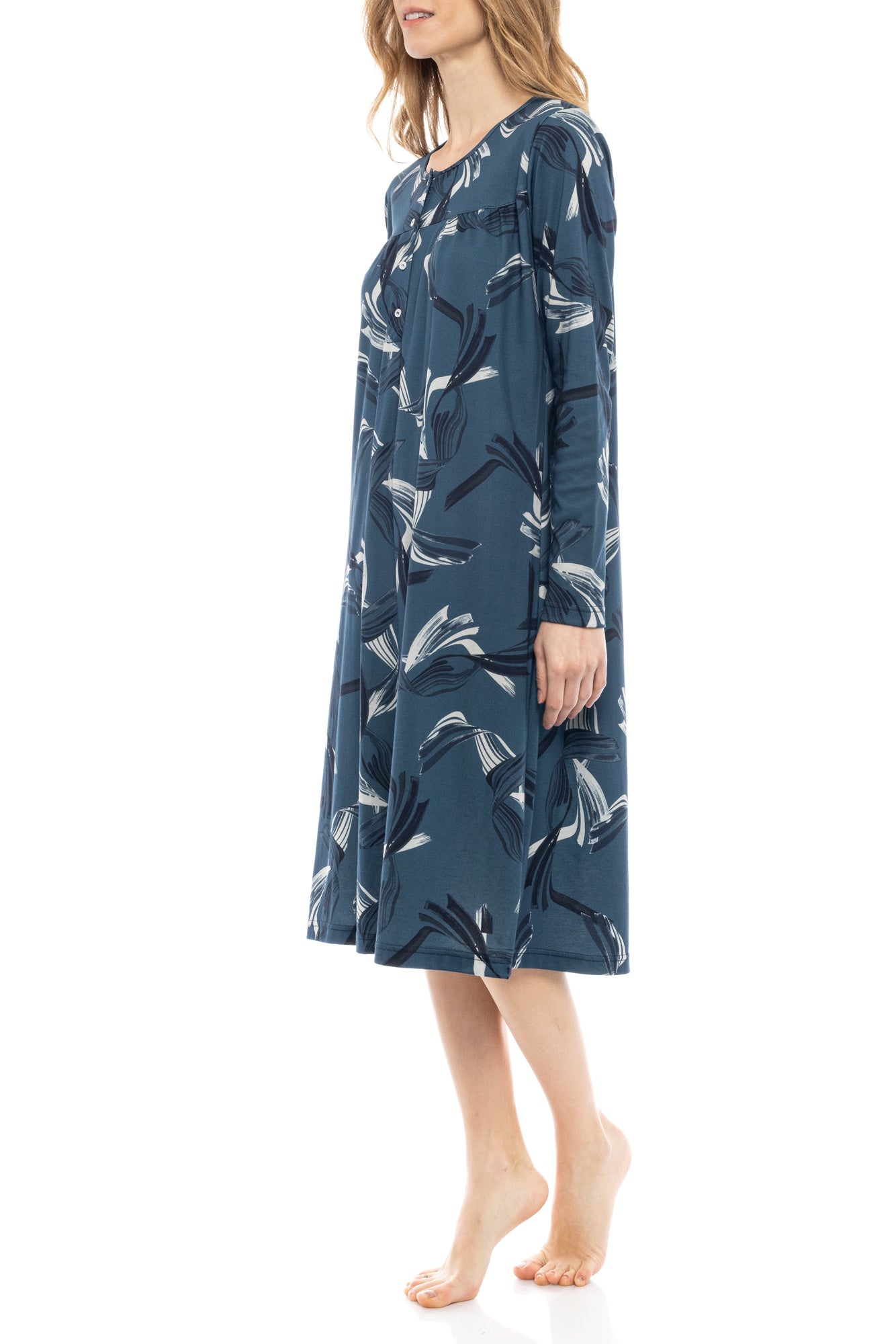 Pink Label - Nightgown Blue Leaf Classic