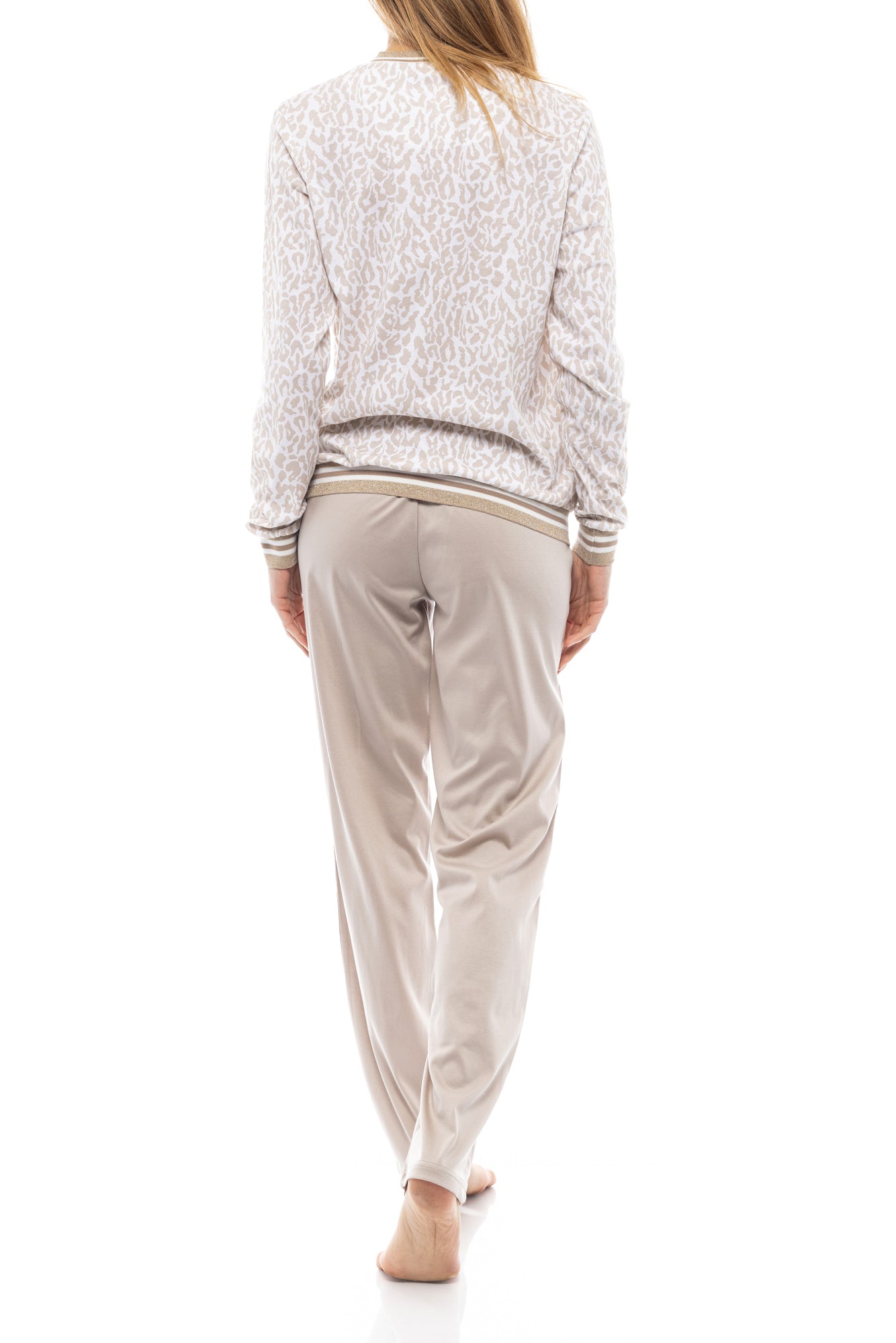 Pink Label - Pyjama Beige White Leo