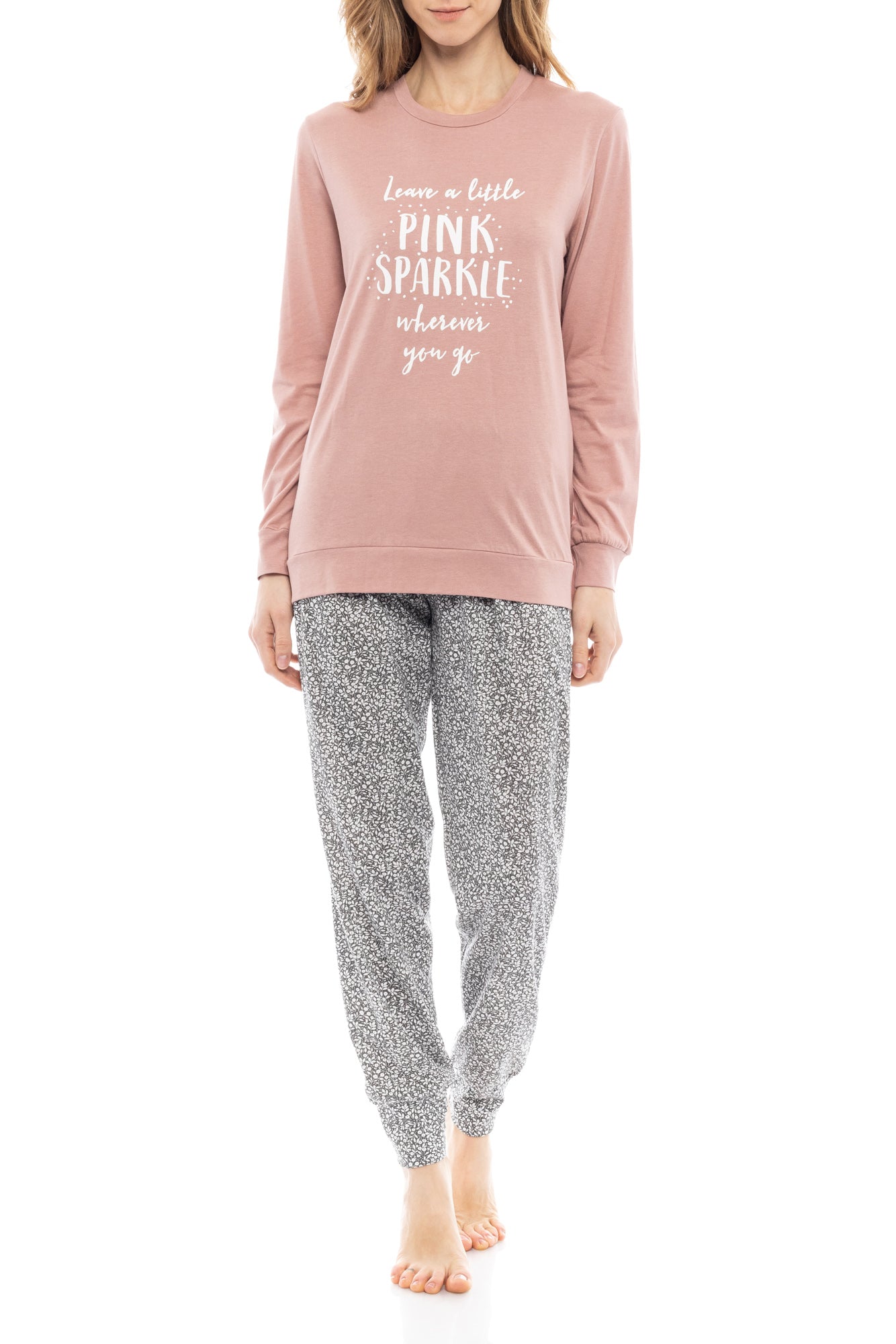 Pink Label - Pyjama Grey Leaf