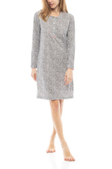 Pink Label - Nightgown Grey Leaf