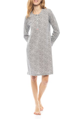 Pink Label - Nightgown Grey Leaf