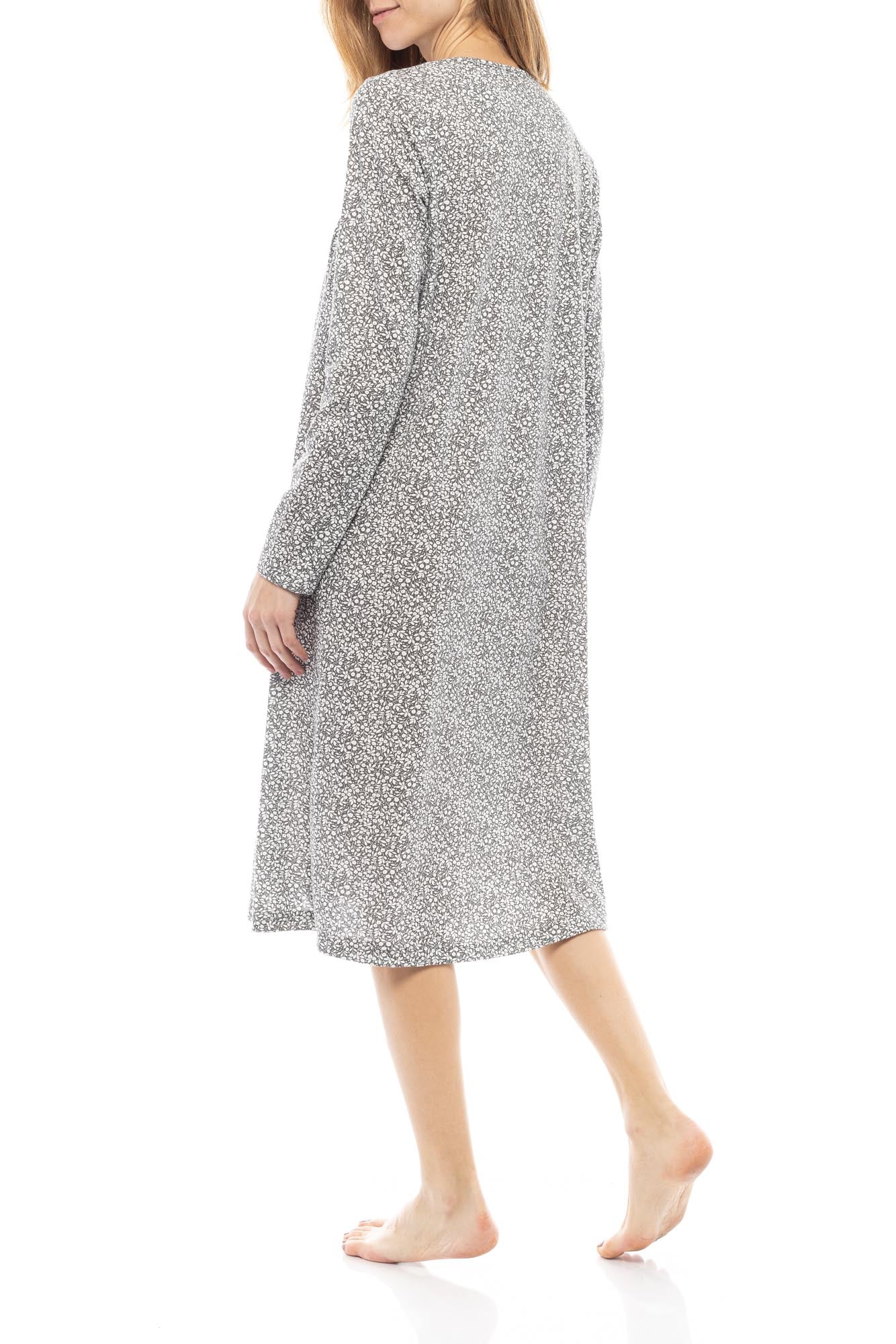 Pink Label - Nightgown Grey Leaf Classic