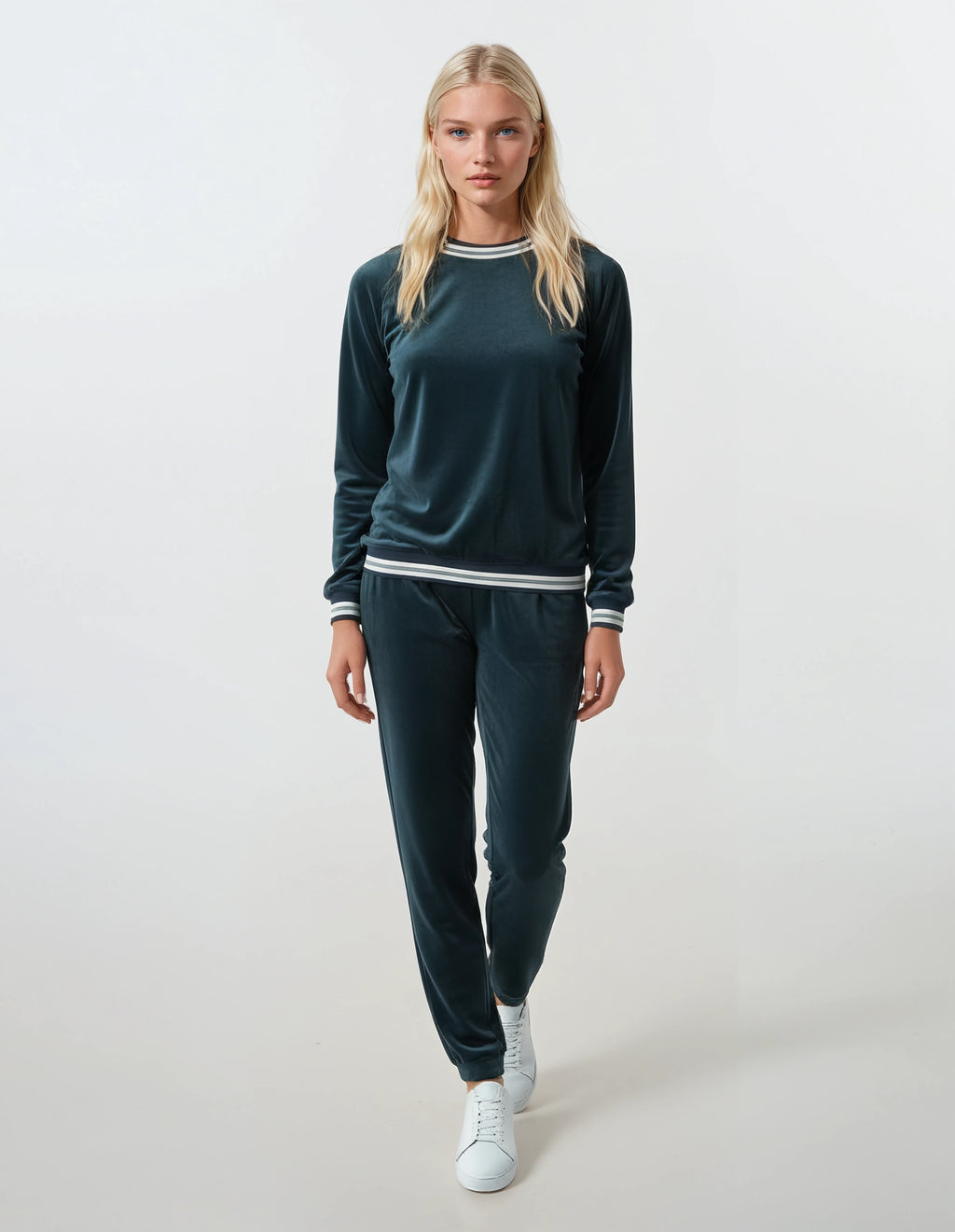 Pink Label - Homewear Velvet Pal Stripe