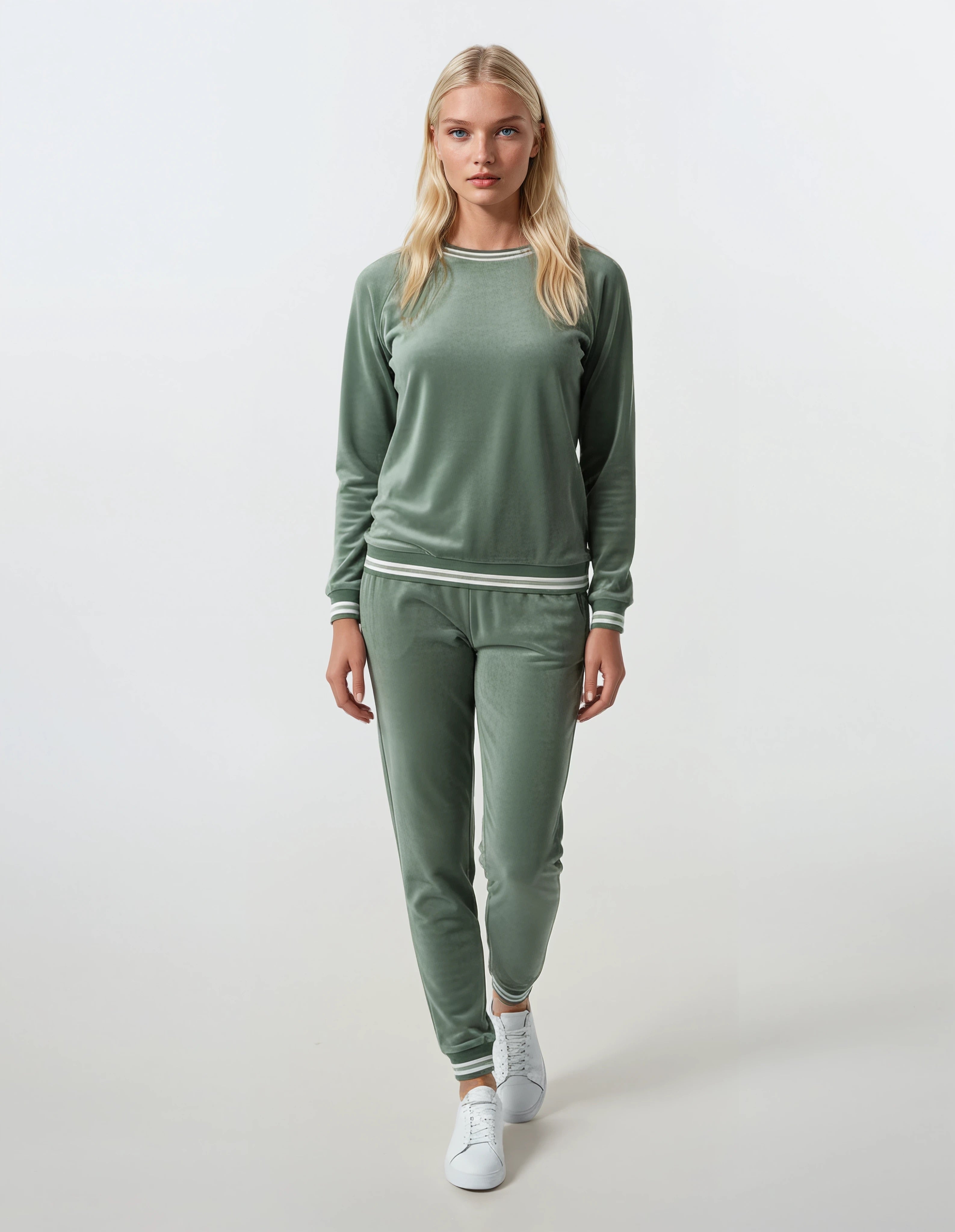 Pink Label - Homewear Velvet Pal Stripe