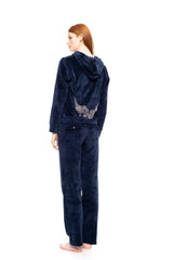 Pink Label - Velvet Tracsuit Set Pink Angel