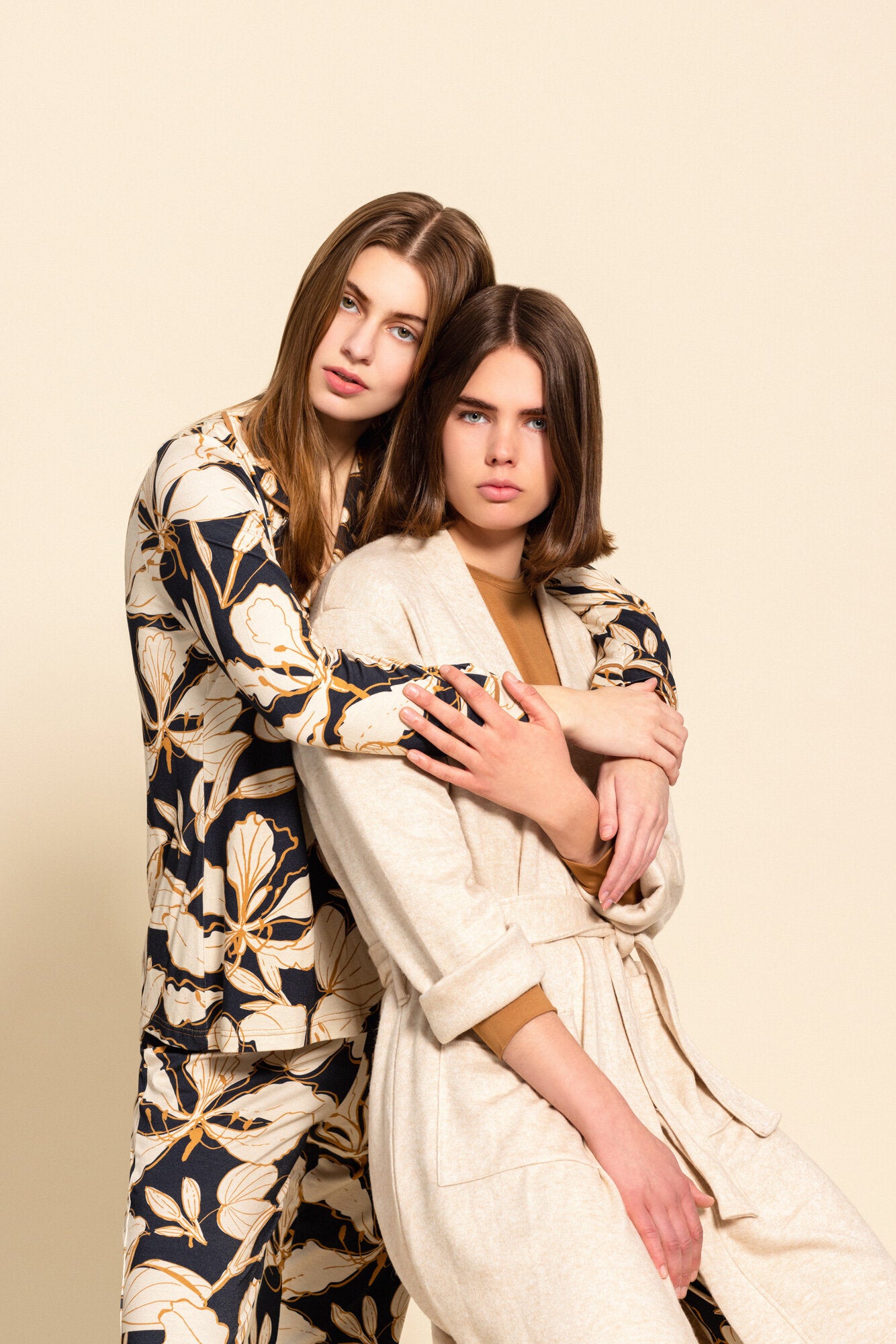 Pink Label - Pyjama Buttoned Gold Leaf