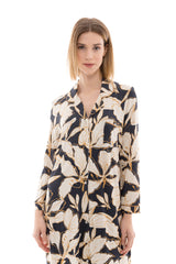 Pink Label - Nightgown Buttoned Gold Leaf
