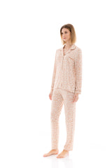 Pink Label - Pyjama Buttoned Cinnamon Leo