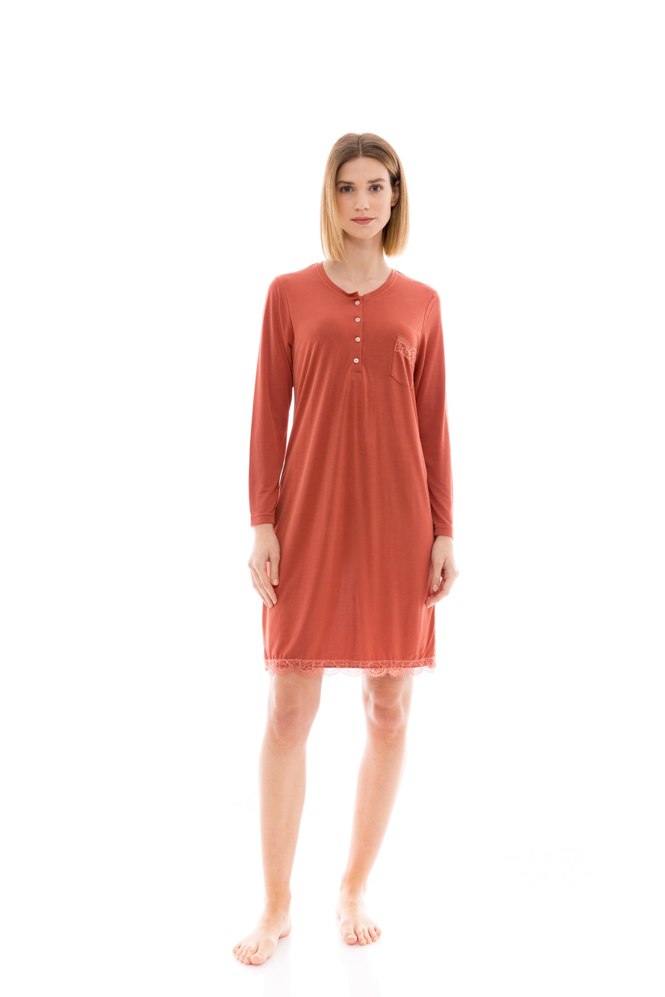 Pink Label - Nightgown Bronze Leaf