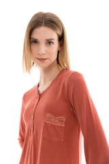 Pink Label - Nightgown Bronze Leaf