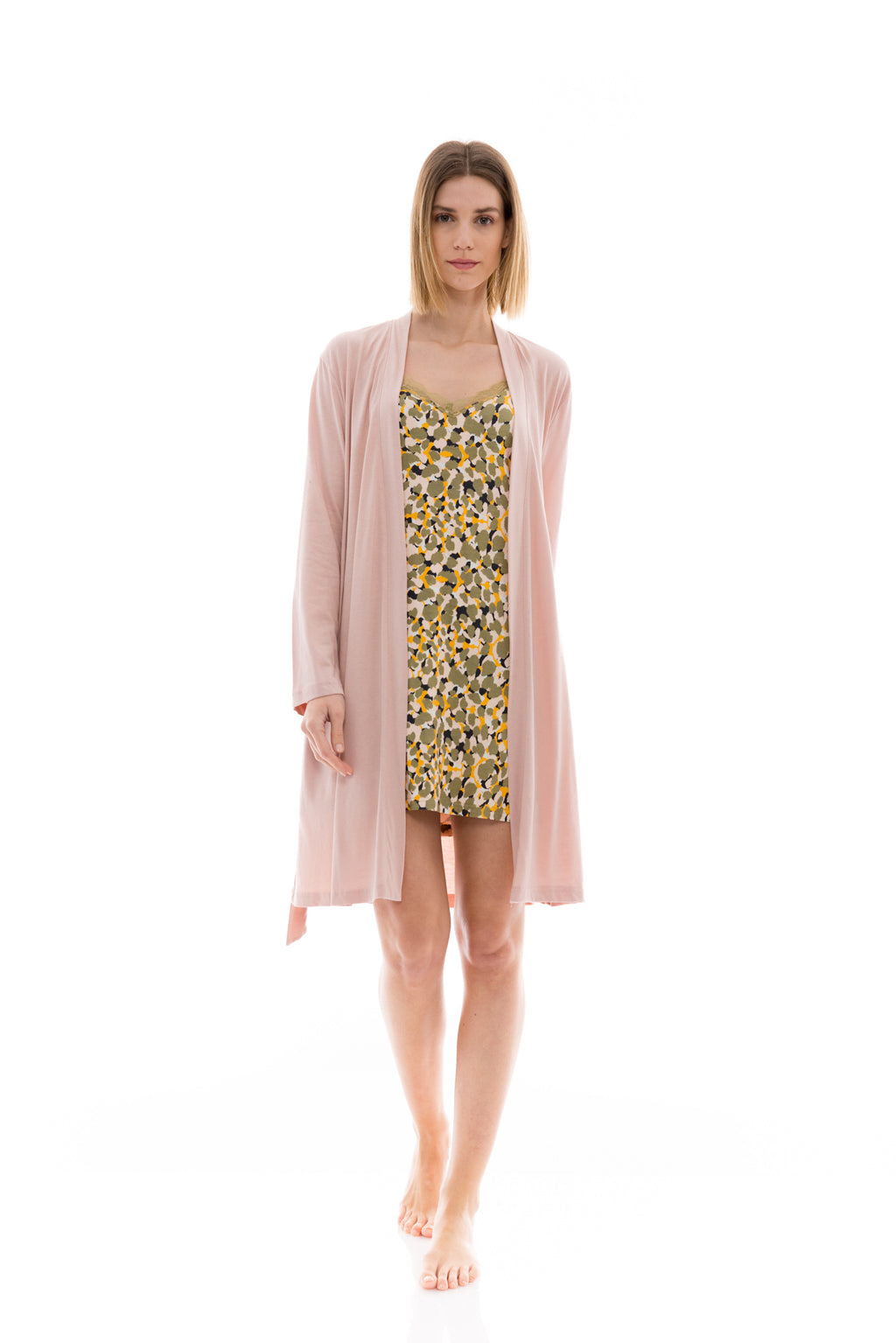 Pink Label - Nightgown Set 2Pcs Nature