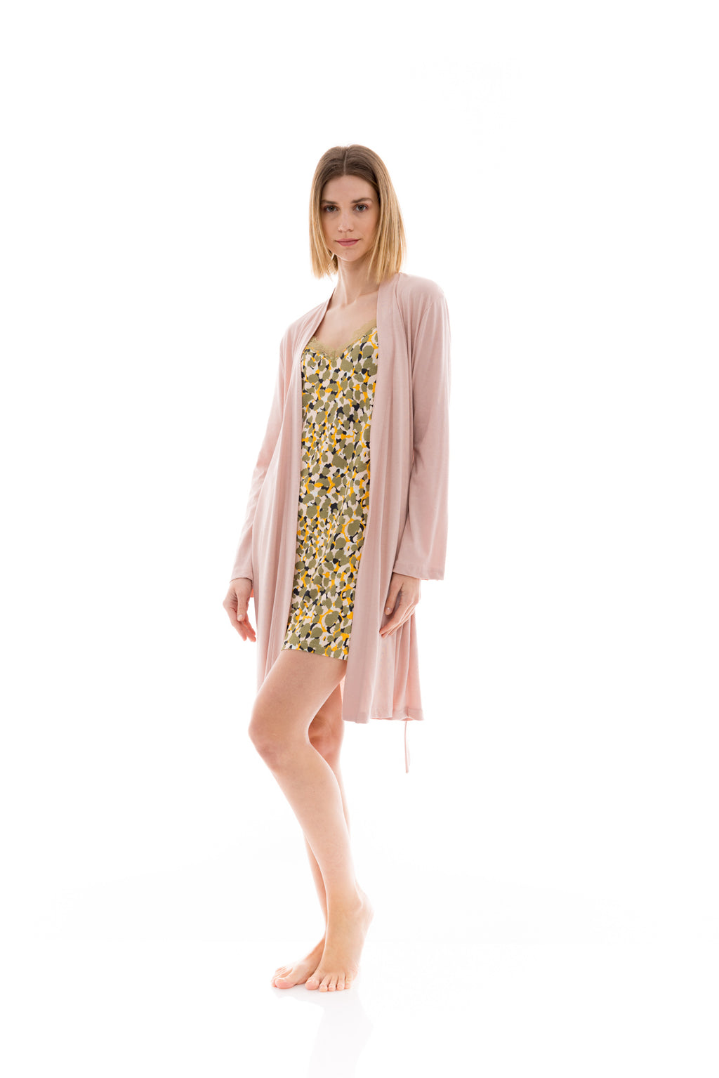 Pink Label - Nightgown Set 2Pcs Nature