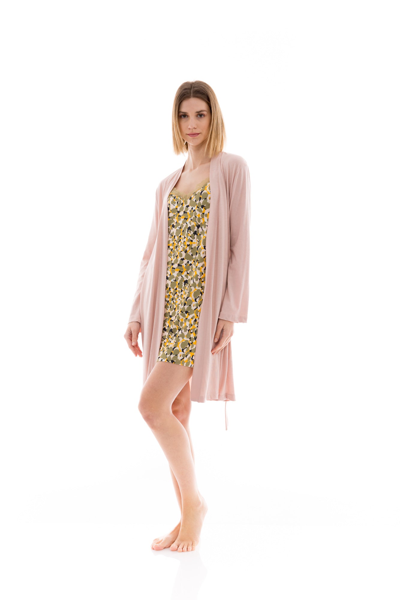 Pink Label - Nightgown Set 2Pcs Nature