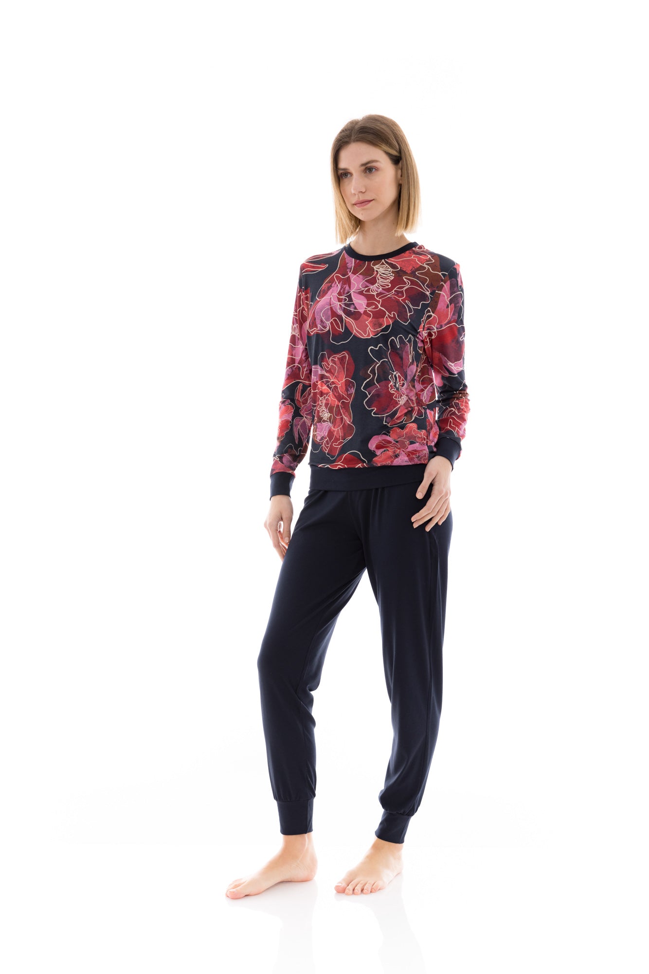 Pink Label - Pyjama Magenta Flower