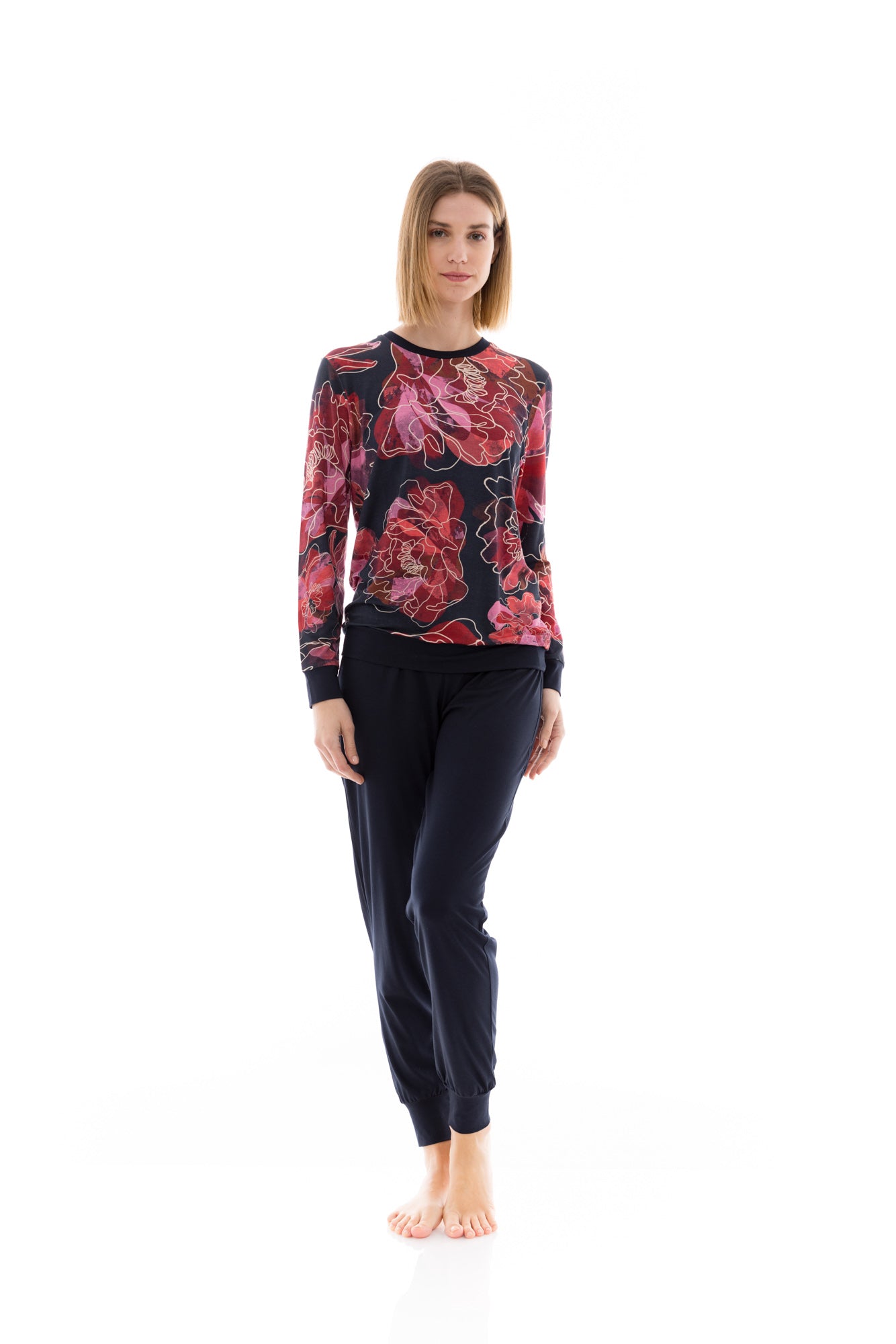 Pink Label - Pyjama Magenta Flower