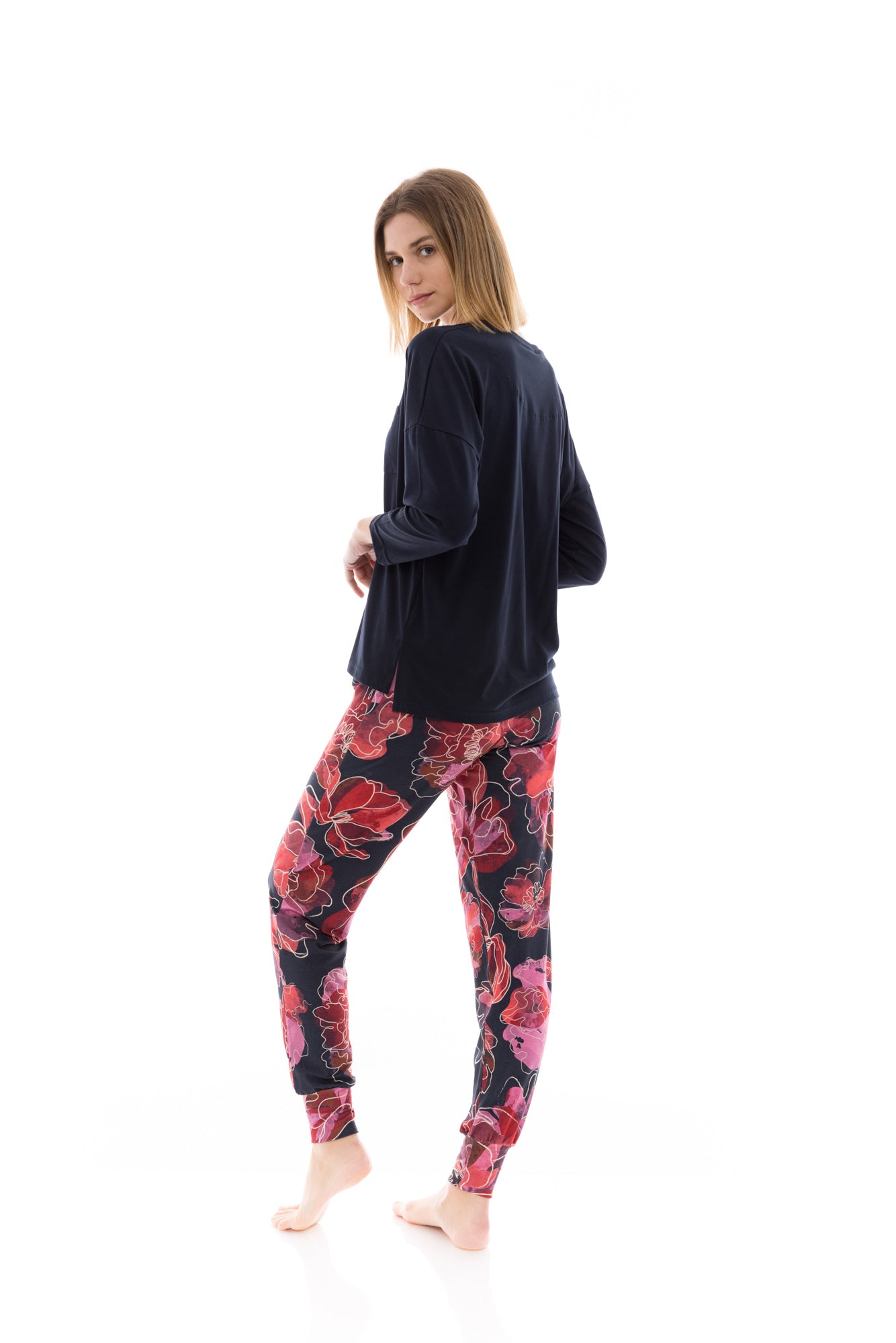 Pink Label - Pyjama Magenta Flower