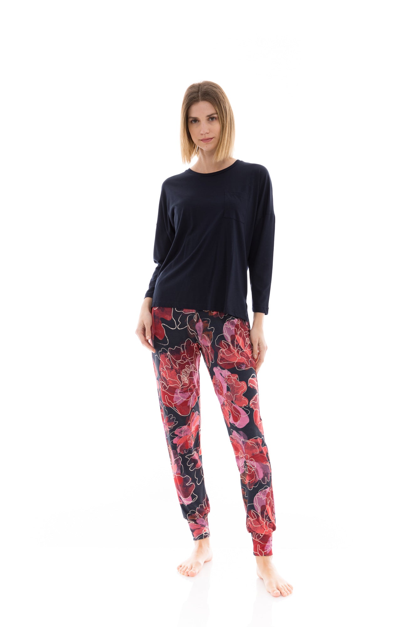 Pink Label - Pyjama Magenta Flower
