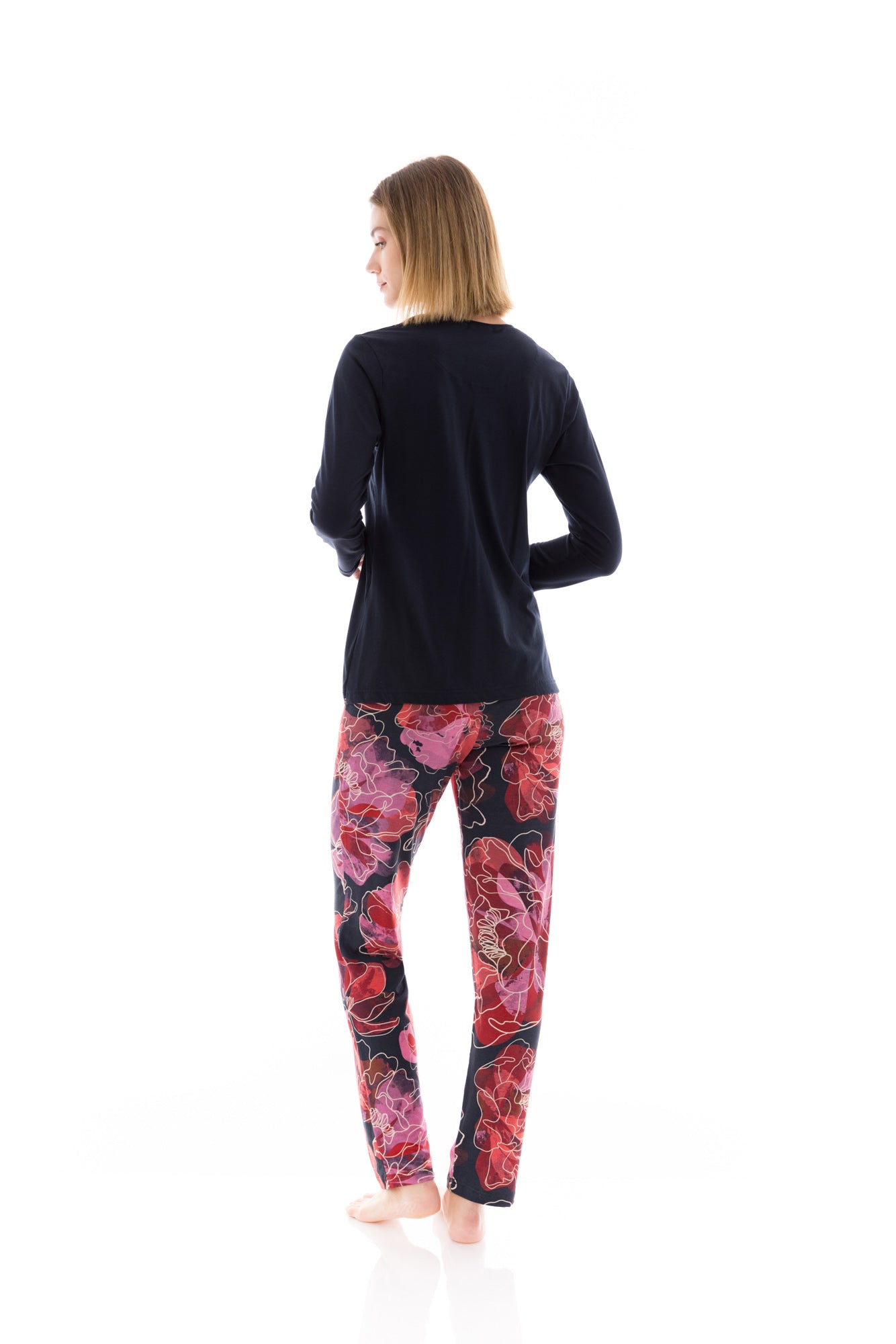 Pink Label - Pyjama Magenta Flower