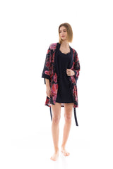 Pink Label - Nightgown Set 2Pcs Magenta Flower
