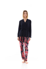 Pink Label - Pyjama 3Pcs Magenta Flower