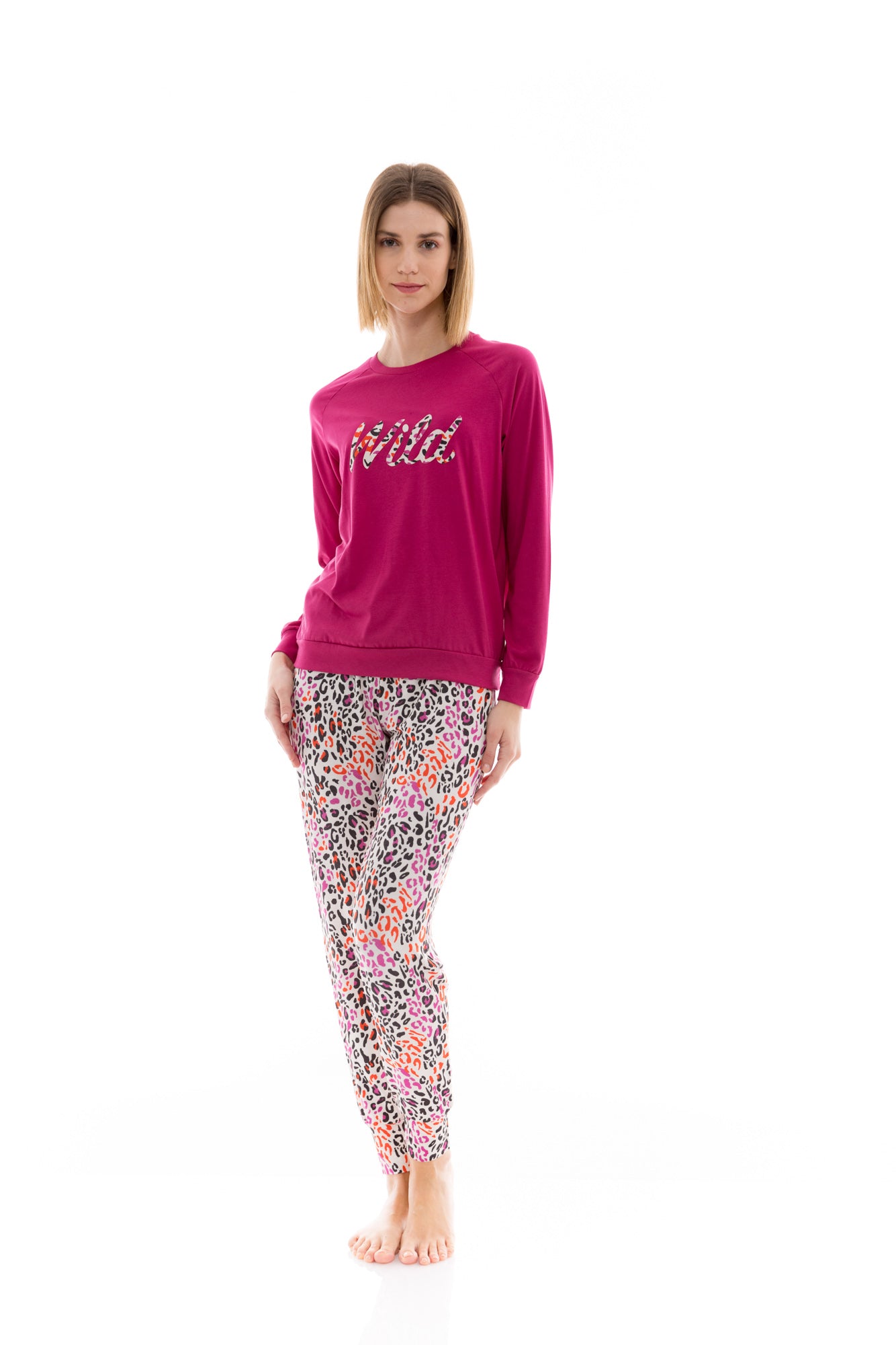 Pink Label - Pyjama White Leo