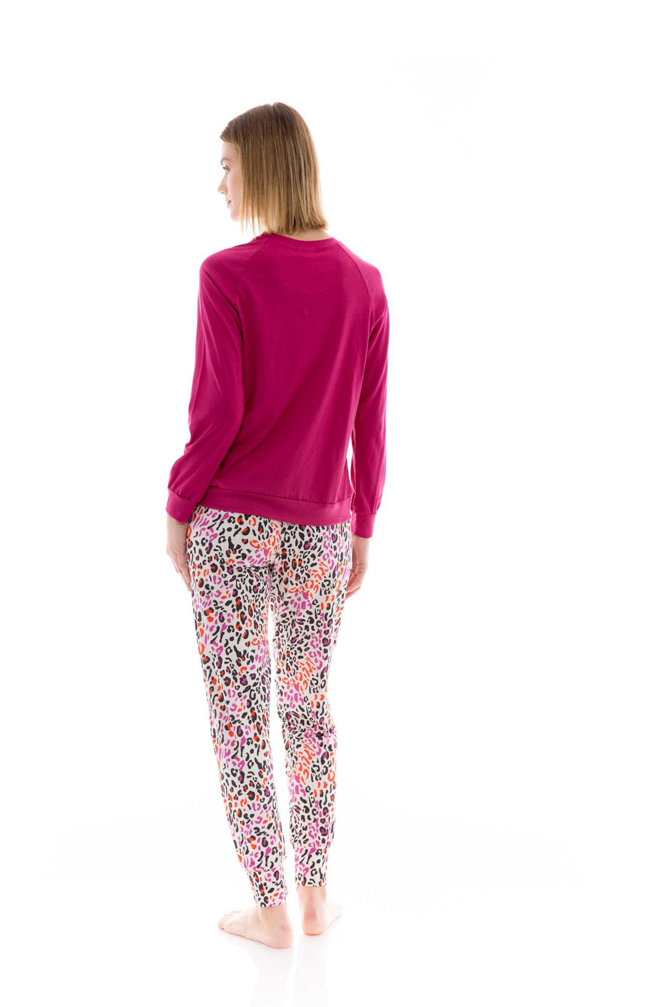 Pink Label - Pyjama White Leo