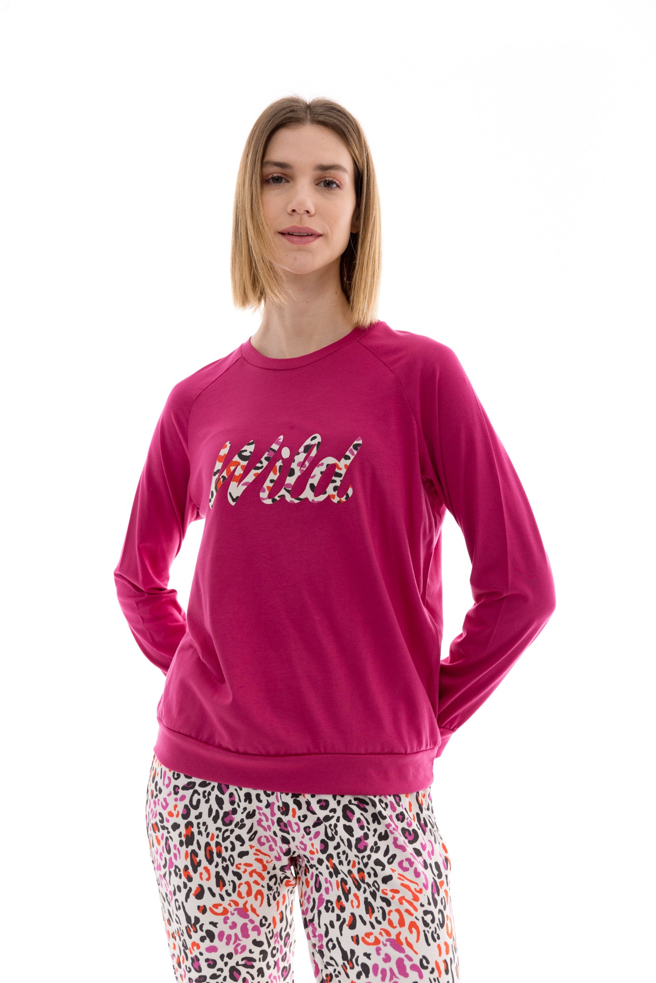 Pink Label - Pyjama White Leo