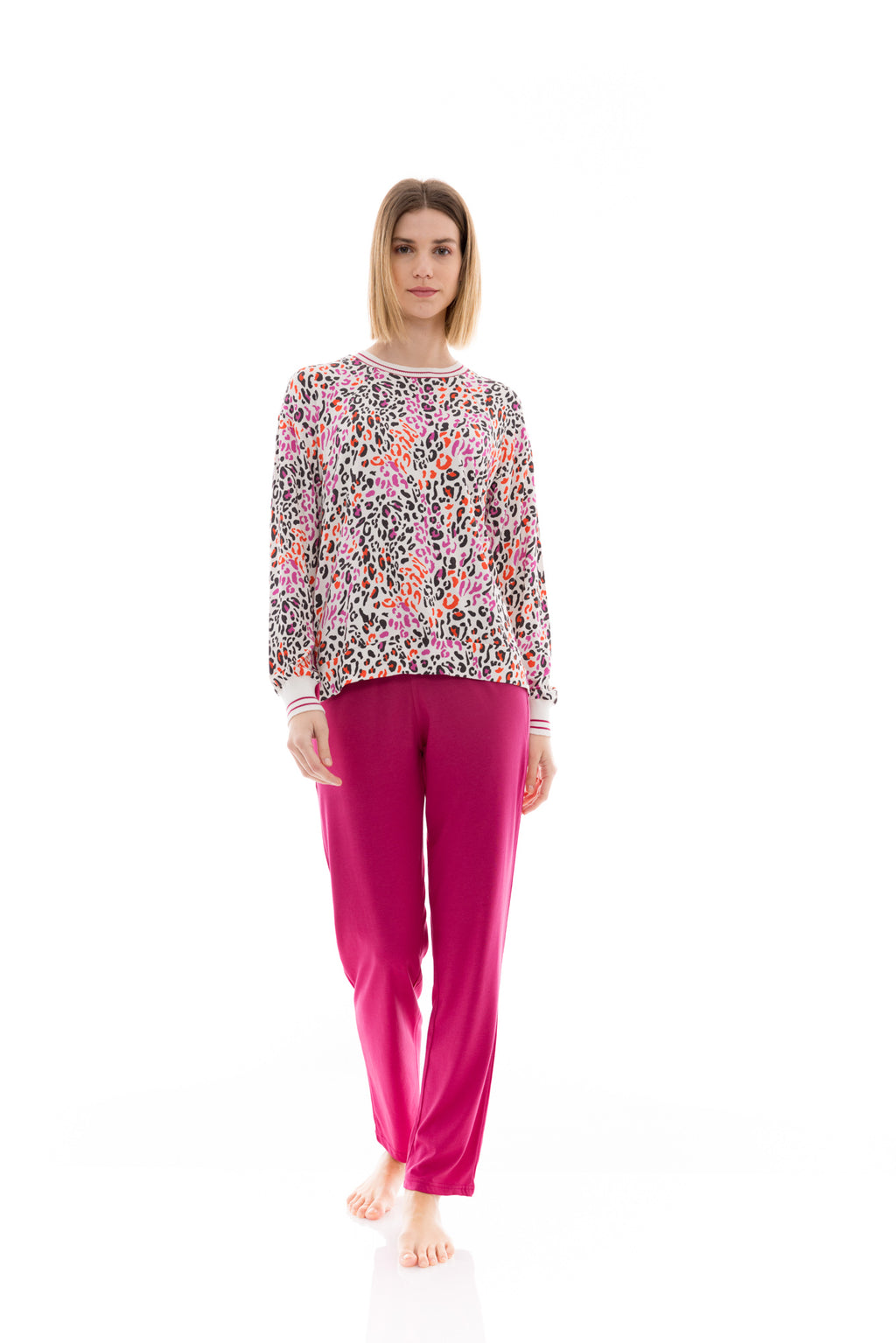 Pink Label - Pyjama White Leo