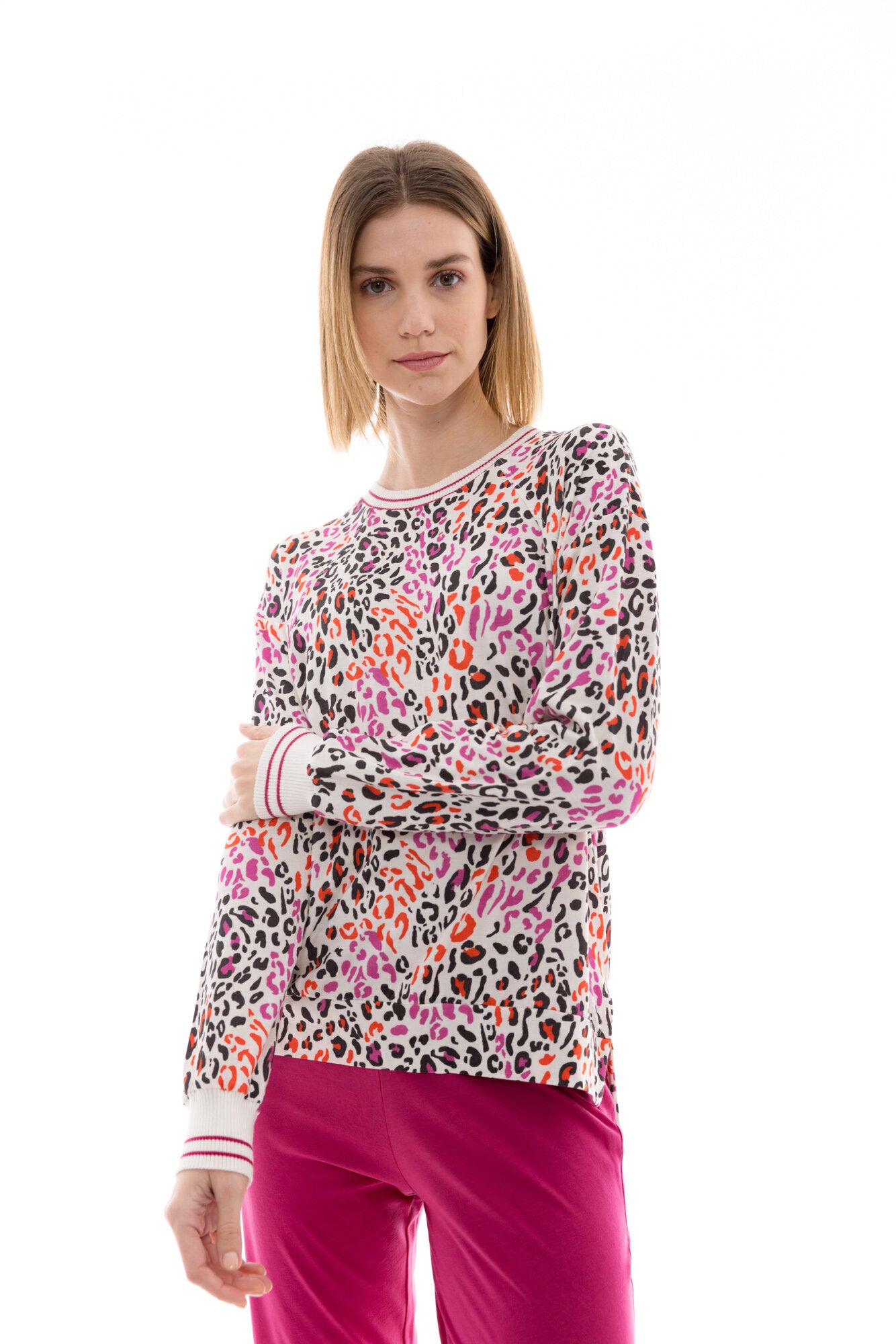 Pink Label - Pyjama White Leo